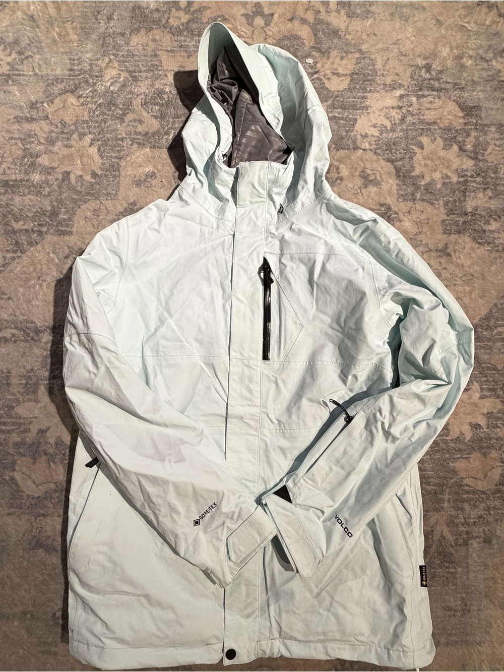 Volcom Men's Pale Mint Waterproof Ski Jacket with Hood